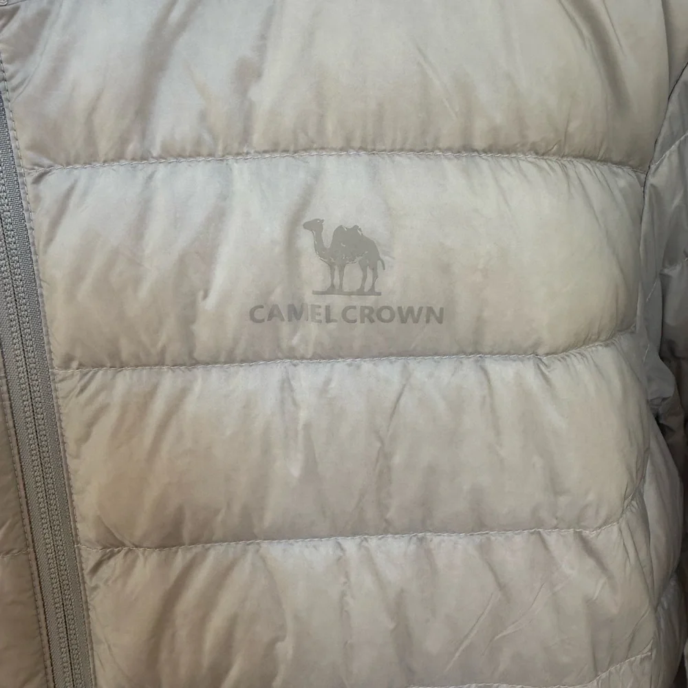 Camel Crown Lightweight Gray Puffer Jacket